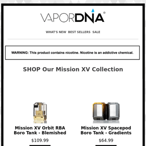 Low Stock Alert! Mission XV Orbit RBA Tank is running out!