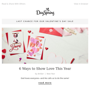 6 Ways to Show Love This Year