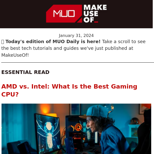 🎮 💻 AMD vs. Intel: What Is the Best Gaming CPU? -- The Best Samsung Galaxy S24 Cases -- And More