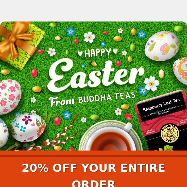 🐰 HAPPY EASTER! Sip, Savor, and Save 20% Today 🍵