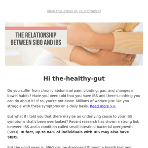 Learn how SIBO could be causing your IBS