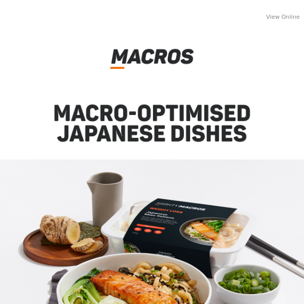 Order Now: Your Fave Japanese Dishes, Macro-optimised For You