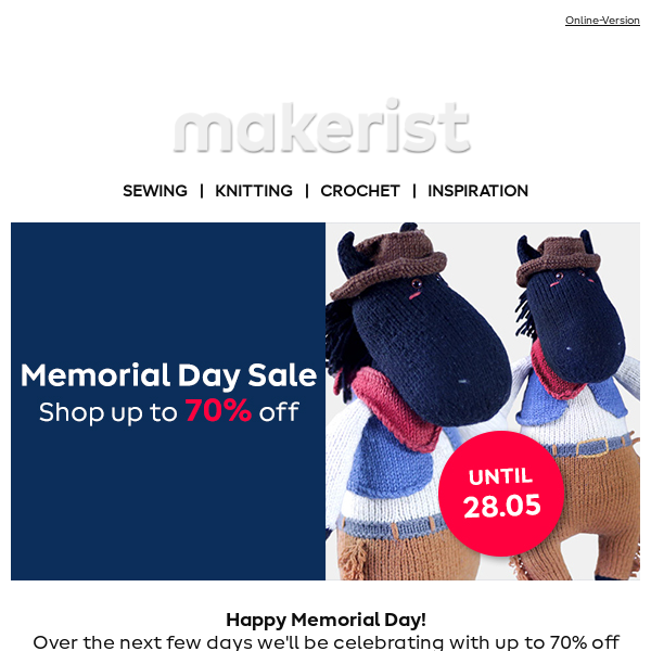 Memorial Day Sale