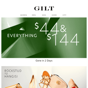 Everything $44 & $144 for 2 Days | Luxe Power Players: Rockstud to Hangisi