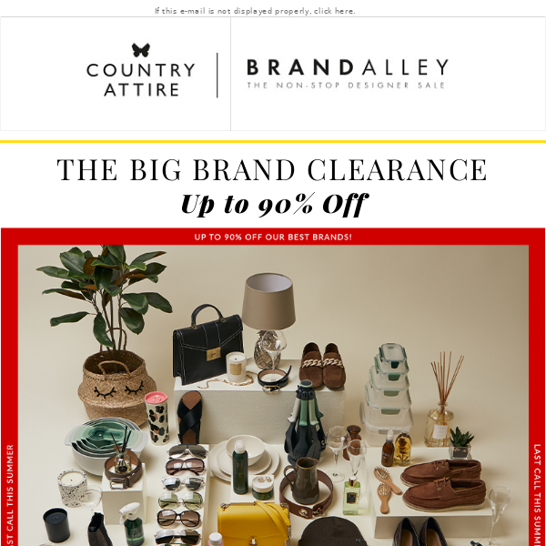 The Big Brand Clearance