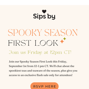 You're Invited: Spooky Season First Look