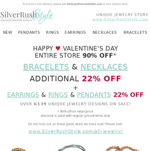 Happy Valentine's Day - Necklaces & Bracelets 💎 additional 22% Off
