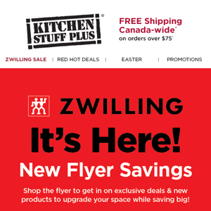 New Flyer Alert! ZWILLING Sale On Now