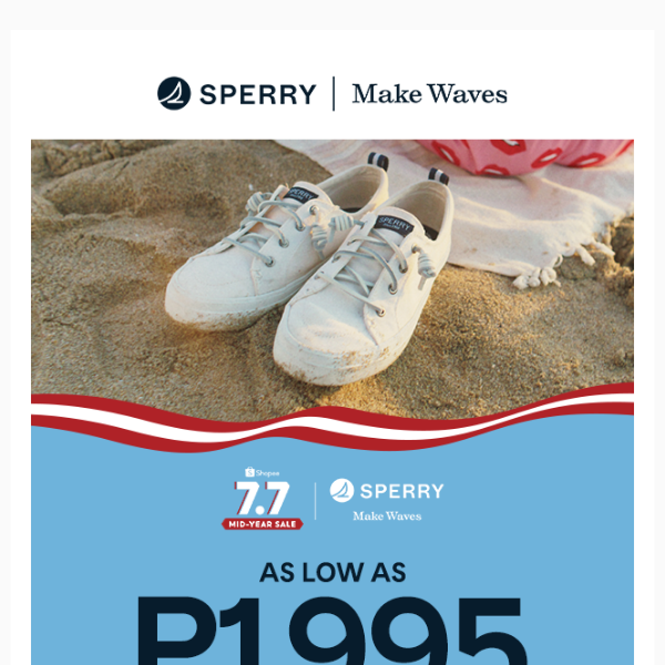SPERRY 7.7 SALE!