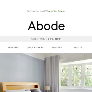 Guest Room Refresh - The Abode Sheeting difference