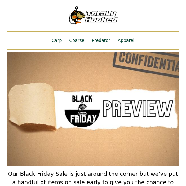 👀 Save Now With Our Black Friday Preview  🎣