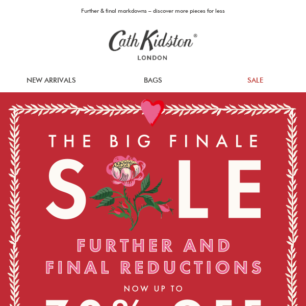 The big finale | Save up to 70% in our sale - Cath Kidston