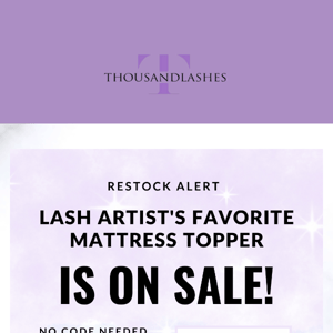 🚨 Back in Stock + On Sale 🚨 Upgrade Your Lash Bed!