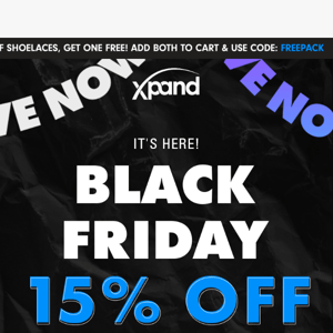 🌟 Exclusive Black Friday Offer: 15% Off Sitewide!