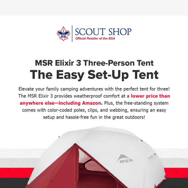 Ready for Adventure? The MSR Elixir 3-Person Tent Has You Covered