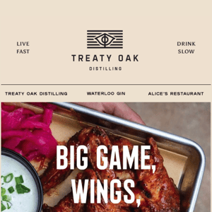 BIG GAME WINGS, COCKTAILS, & MORE