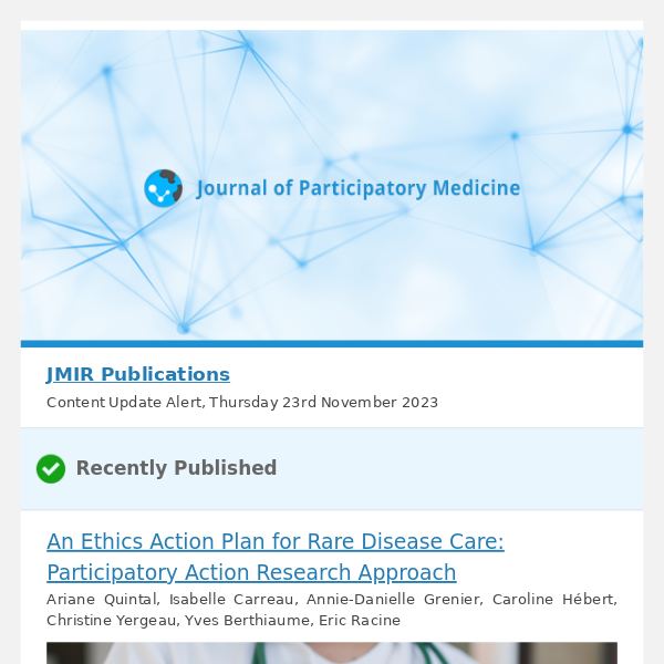 [JoPM] An Ethics Action Plan for Rare Disease Care: Participatory Action Research Approach