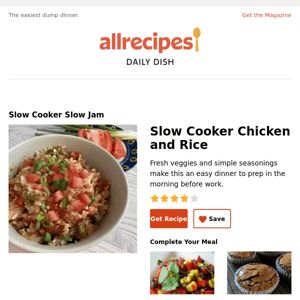 Slow Cooker Chicken and Rice