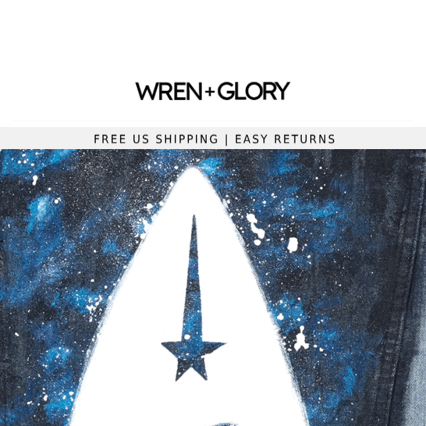 Wren + Glory 'Ride Your Wave' Painted Emu Boots