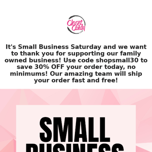 Shop Small Business Saturday