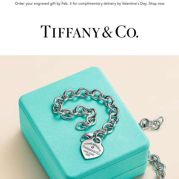 Tiffany & Co, Personalize Your Valentine’s Day Gift