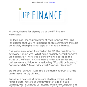 Thanks for signing up for FP Finance!