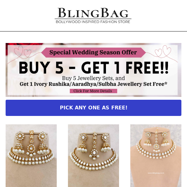 Bling Bag, BUY 5, GET 6😱