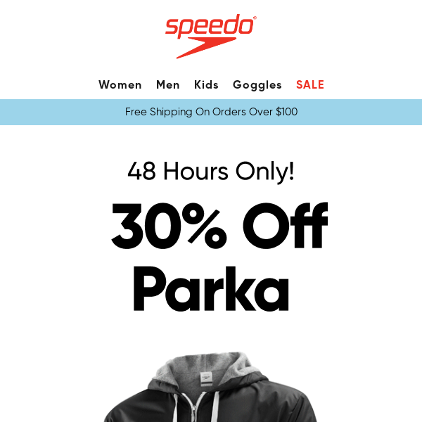 30% Off Select Color Block Parka!