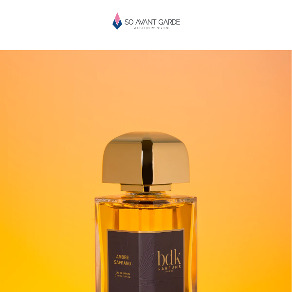Introducing Ambre Safrano by BDK Parfums