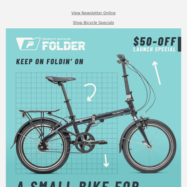 Introducing: Priority FOLDER Folding Bicycle