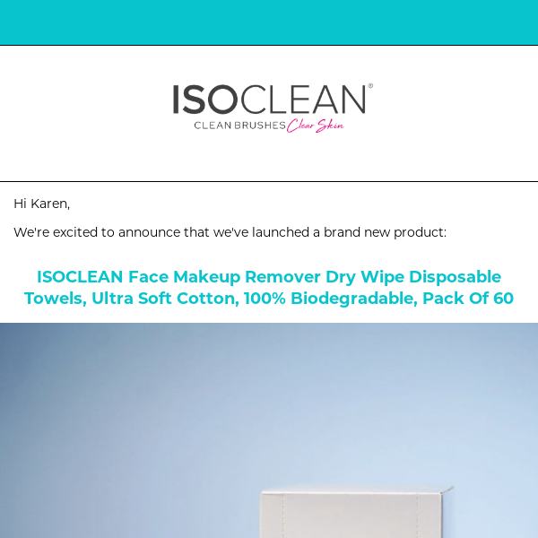 Iso Clean Your Order For ISOCLEAN Face Cleansing Towel