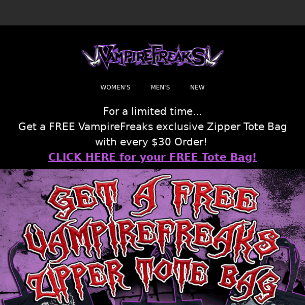 You get a FREE VF Tote Bag!