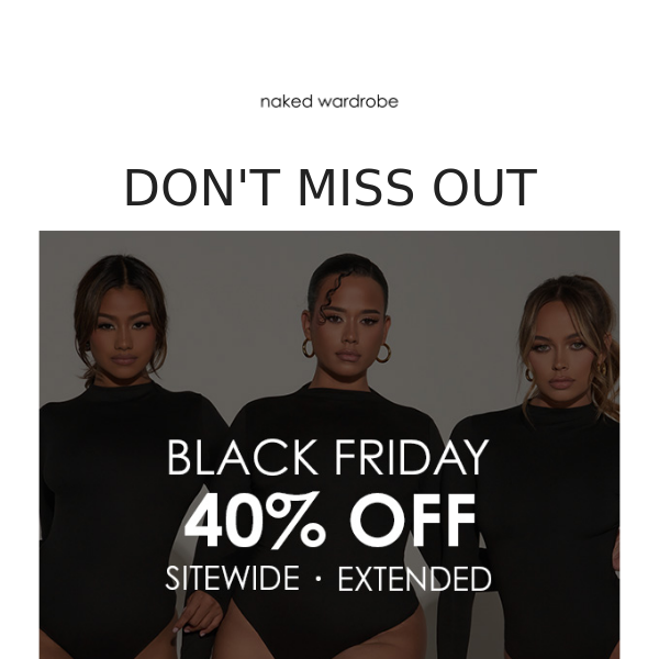 DON'T MISS OUT: 40% OFF INSIDE!