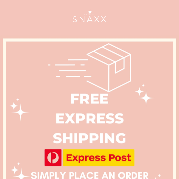 FREE EXPRESS SHIPPING UPGRADE!