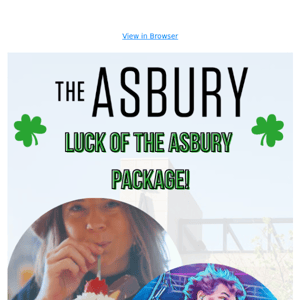 St. Patrick's Day at The Asbury! ☘️