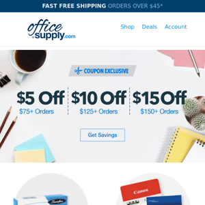 Choose your favorite deal: Copy paper SALE, $15 off, or a FREEBIE 😱