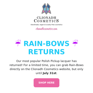 Rain-Bows Returns + New Mystery Bag! ☔️🌈