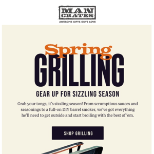 🍔 Gear Him Up for Grilling Season!