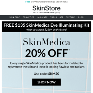 Save 20% on SkinMedica Products