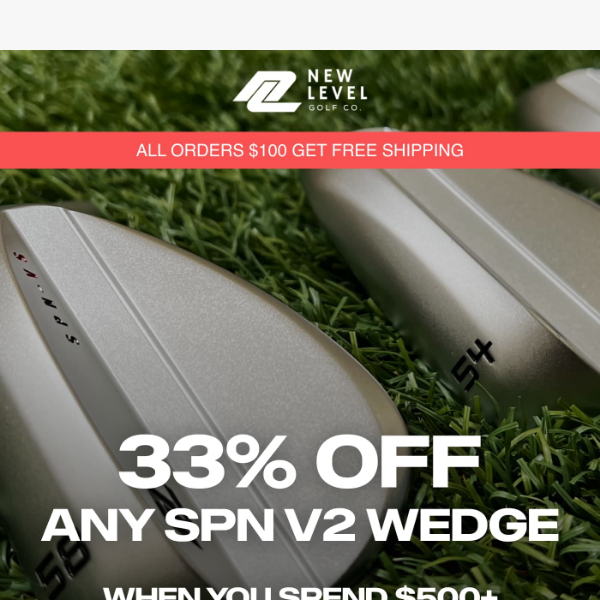 Unlock 33% Off Our SPN V2 Wedges