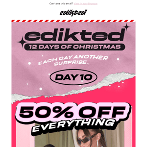 ✦DAY 10✦ 50% OFF EVERY SINGLE THING 🌟