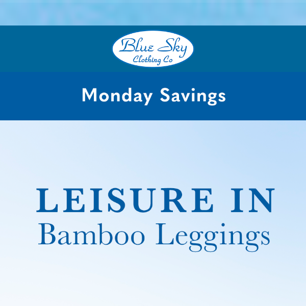 Monday Savings- 25% off bamboo capri leggings 🌱