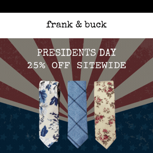 🇺🇸 25% Off Sitewide Presidents Day 🇺🇸