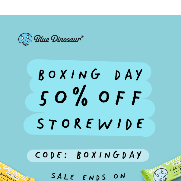 Boxing Day Sale: 50% OFF