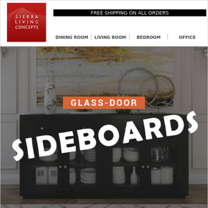 Glass-Door Sideboards for everything flaunt-worthy!