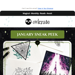 New January SNEAK PEEK!