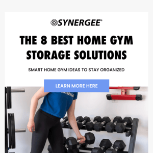 Smart storage solutions for home gyms🔥