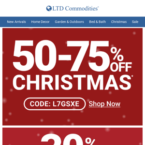 🎄 50%-75% Off All Christmas + Free Shipping On $59+