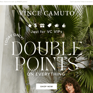 Happy FriYAY: Double points for VC VIPs!