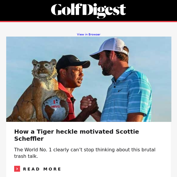 How a Tiger heckle motivated Scottie Scheffler